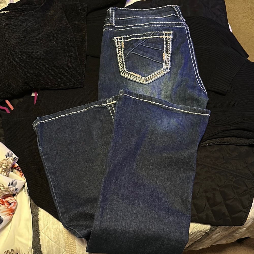 Women's Boot Cut Jeans - Blue
